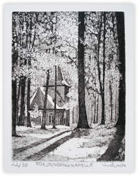 Radierung Wiedenbergkapelle Neheim